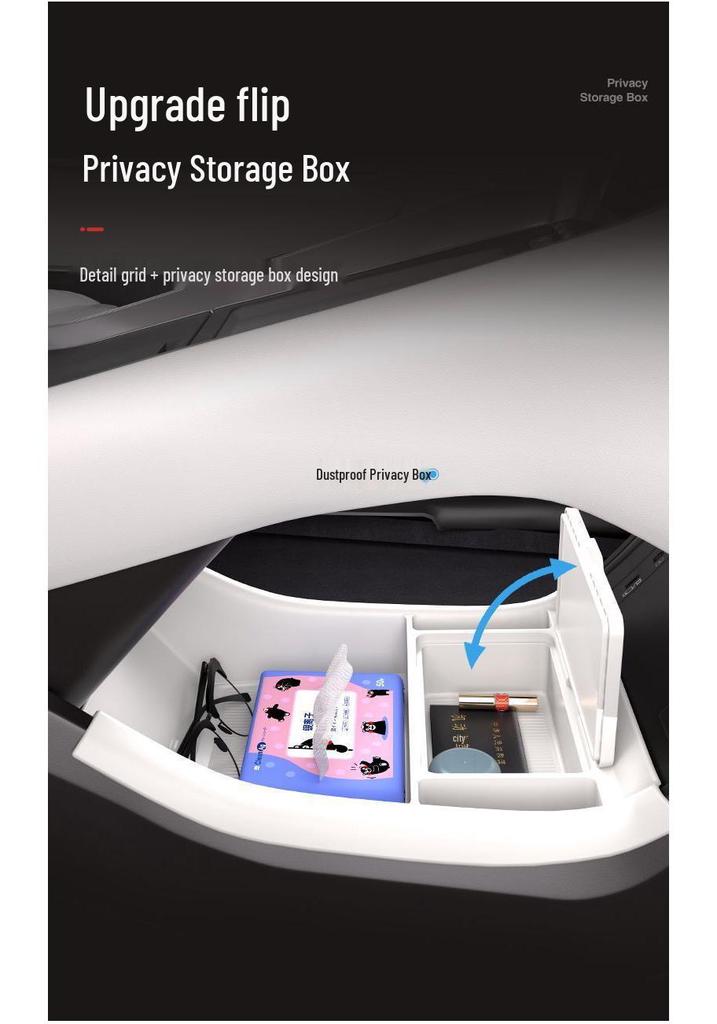 Fits 26 Denza N9/N8L Models: Central Console & 25 Lower Layer Storage Boxes for Car Interiors.