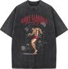 Anime Baki Hanma Baki Coole Bedrukte T-shirt Mannen Manga Vintage T-shirts Gewassen Katoen Tee Harajuku Mannen Casual Oversized T-shirt
