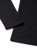 Hanes Warm Thick Size L to Japanese size HM4-Q507A Men's Innerwear, High-Neck Long-Sleeve Shirt, 100% Cotton, Black, (equivalent L)