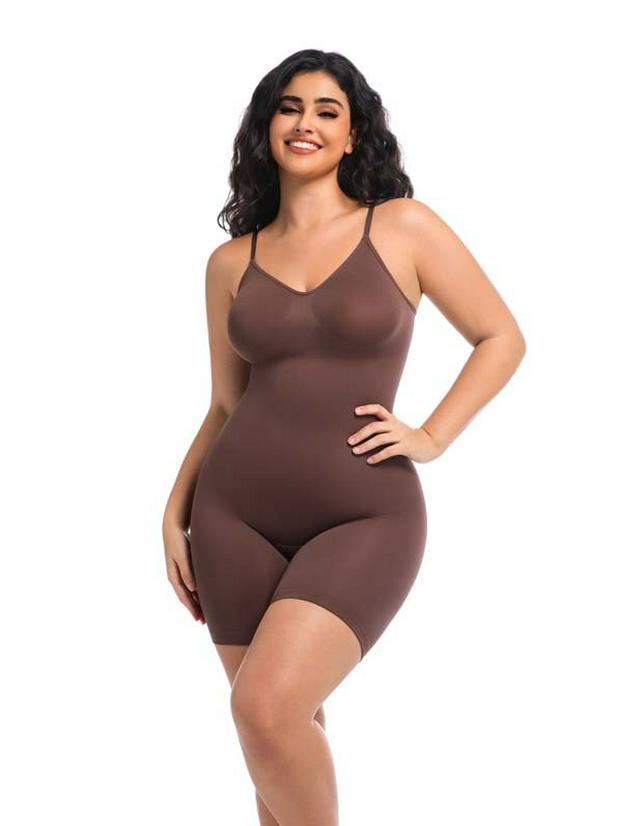Ciało Shaper bez szwu: Wyszczuplający Kombinezon Jednoczęściowy z Kontrolą Brzucha i Podnoszeniem Pośladków, Regulowany Top na Ramiączkach z Szortami