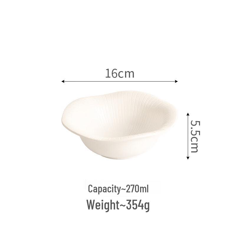 

ZISIZ Frosted Flower 6-inch Bowl Set