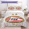 PSV Eindhoven Pattern Bedding Uilt Set Uilt Cover Pillowcase Home Decoration Birthday Gift (1 * Duvet Cover + 2 * Pillowcase Without Core)