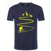 Mountain Bike Heartbeat Funny Biker T Shirt Oversized Custom Short Sleeve Mens Bicycle Cycling T-shirt Fashion Family Cotton