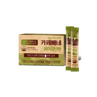 NUTRI D-DAY Korean Diet Coffee Cafe Bbene Hazenuts 3.3g X 30pcs