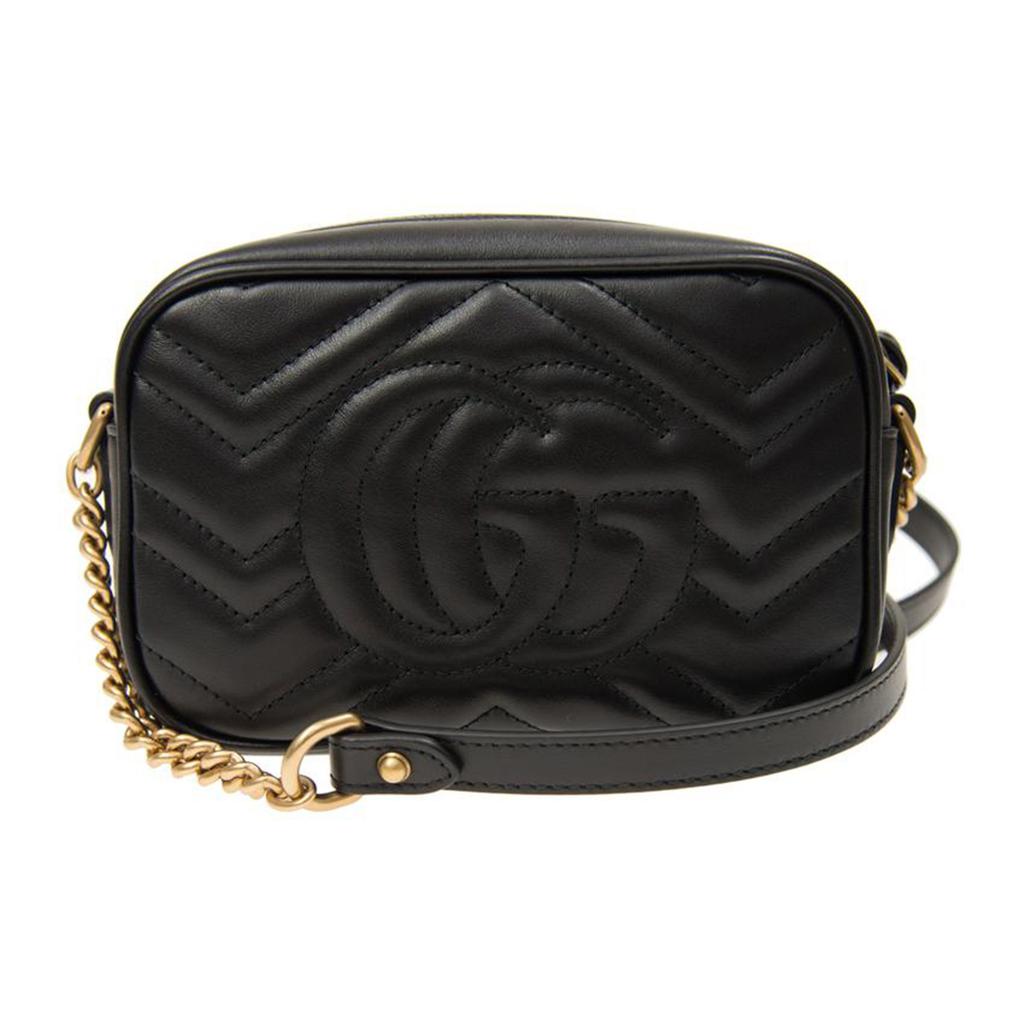 Gucci GG Marmont Matelassé Mini Bag Nero Women Shoulder_bags Black 448065-DTD1T-1000