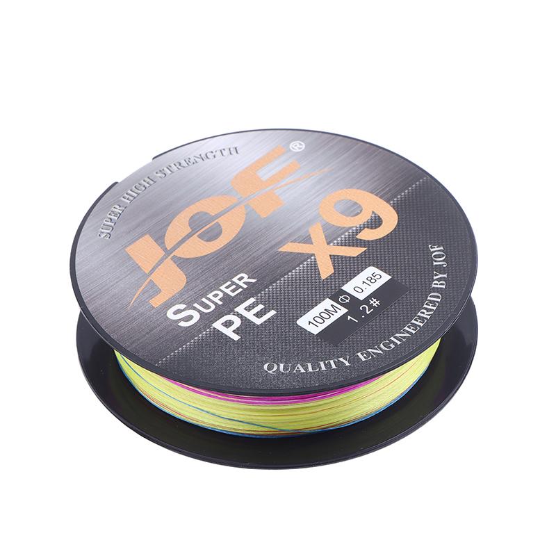 

{Summer2} PE Braided Fishing Line, 9 Braids, Wear-Resistant For Freshwater And Saltwater Available In Rainbow And Gray Colors