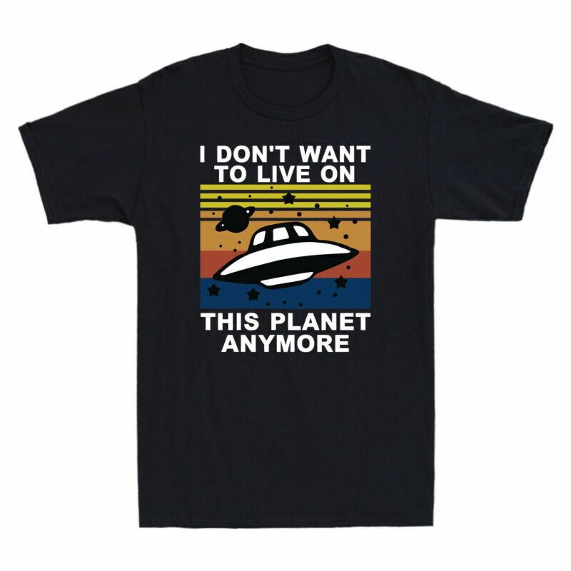 Live T-Shirt An Nicht Vintage Wollen Kurz Unisexs Dies Zu Nicht Mehr Ich Planet Ärmel