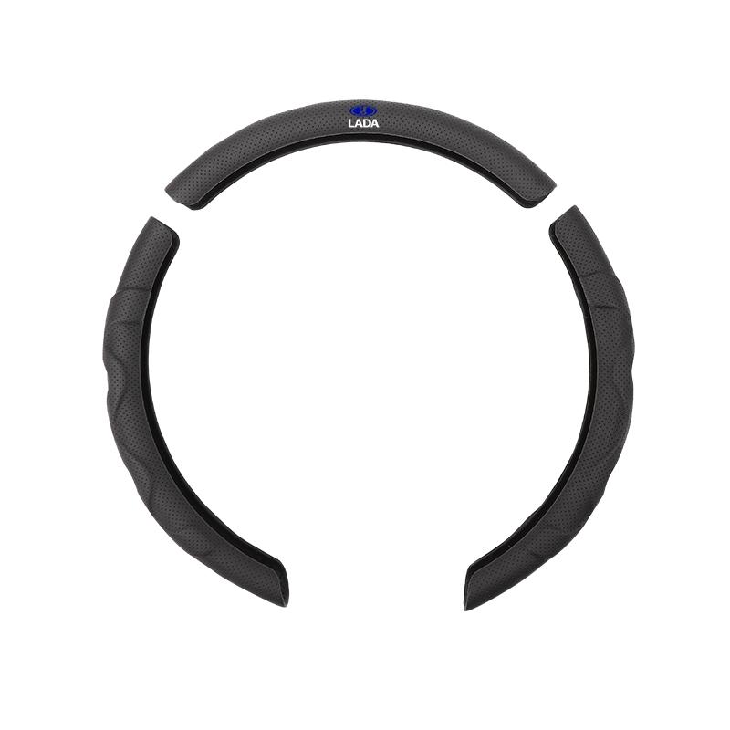 Car accessories Non slip breathable PU leather steering wheel cover For Lada Priora Sedan Sport Kalina Granta Vesta Niva Largus