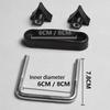 Car Roof Box U Bolt Clamps for Luggage Carrier Easy Install Pack Heavy Duty Metal Accessory for Secure Travel Storage Use