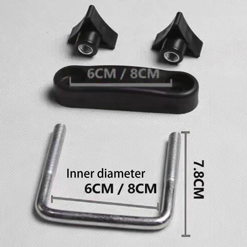 Car Roof Box U Bolt Clamps for Luggage Carrier Easy Install Pack Heavy Duty Metal Accessory for Secure Travel Storage Use