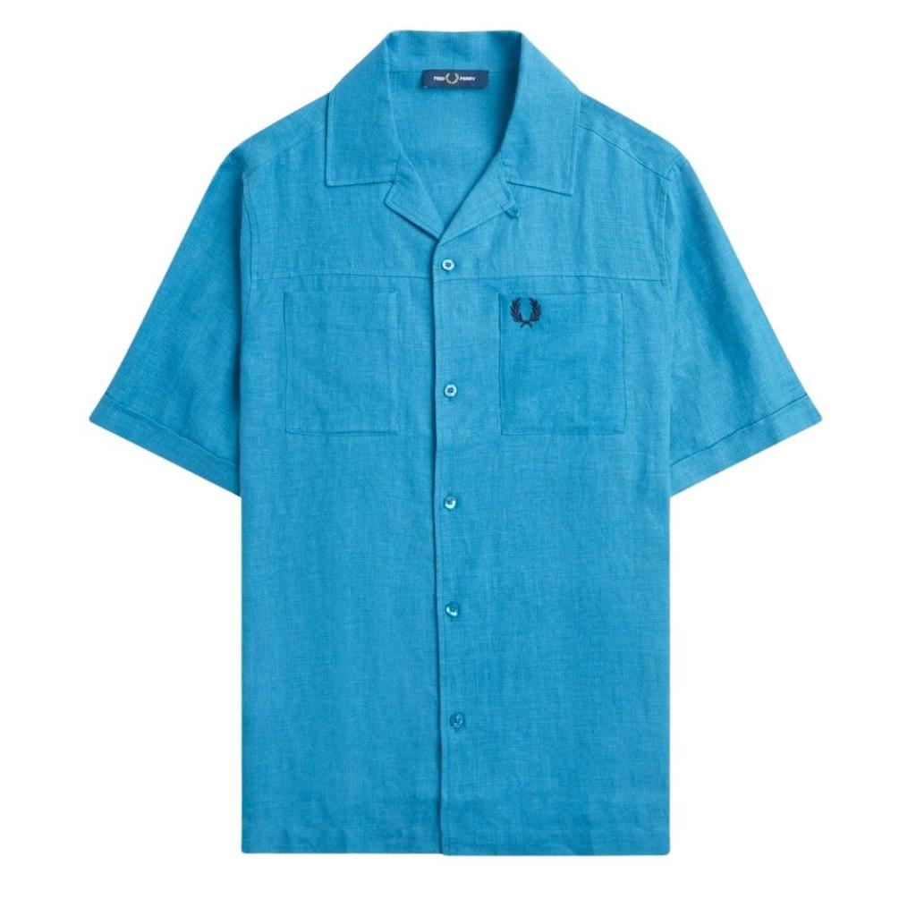 Fred Perry Mens Runaway Linen Shirt
