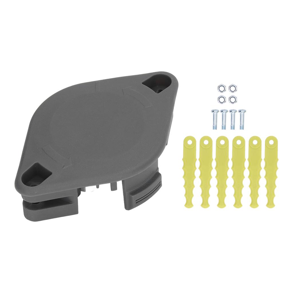 String Trimmers Bladed Head Auto Feed String Trimmers Fixed Line Spool with 6 Replacement Blades for Ryobi 18V 24V 40V