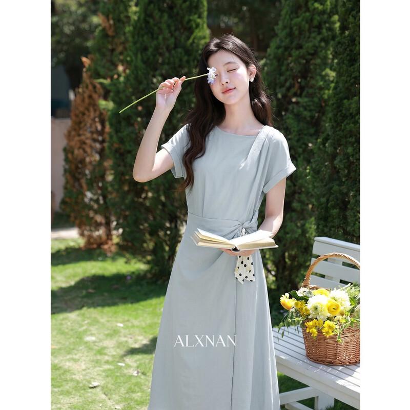 Luxiangnan French Style Romantic Summer Waisted Dress S