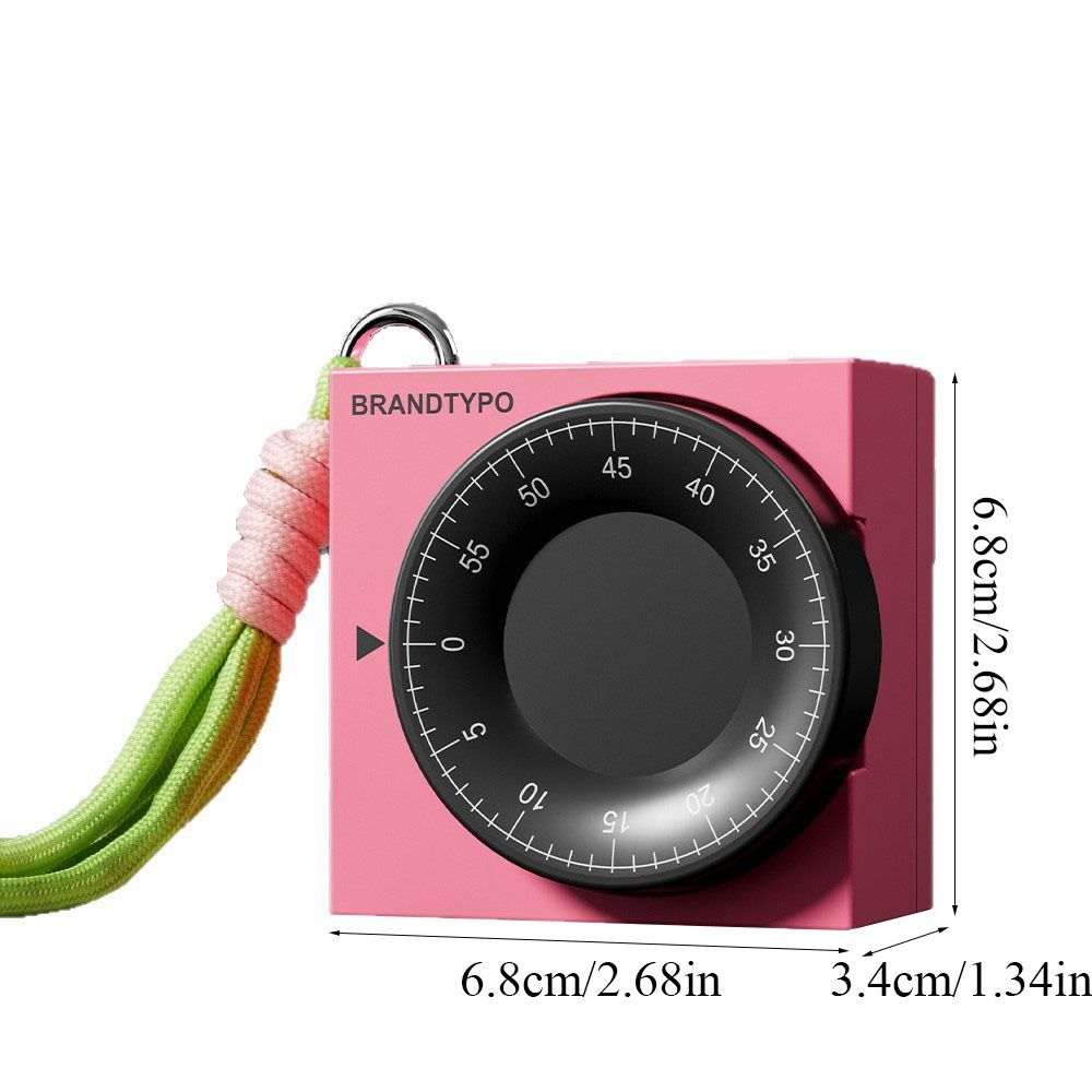 Magnetic Timer Manual Countdown Kitchen Timer Portable Mechanical Alarm Clock for Time Management