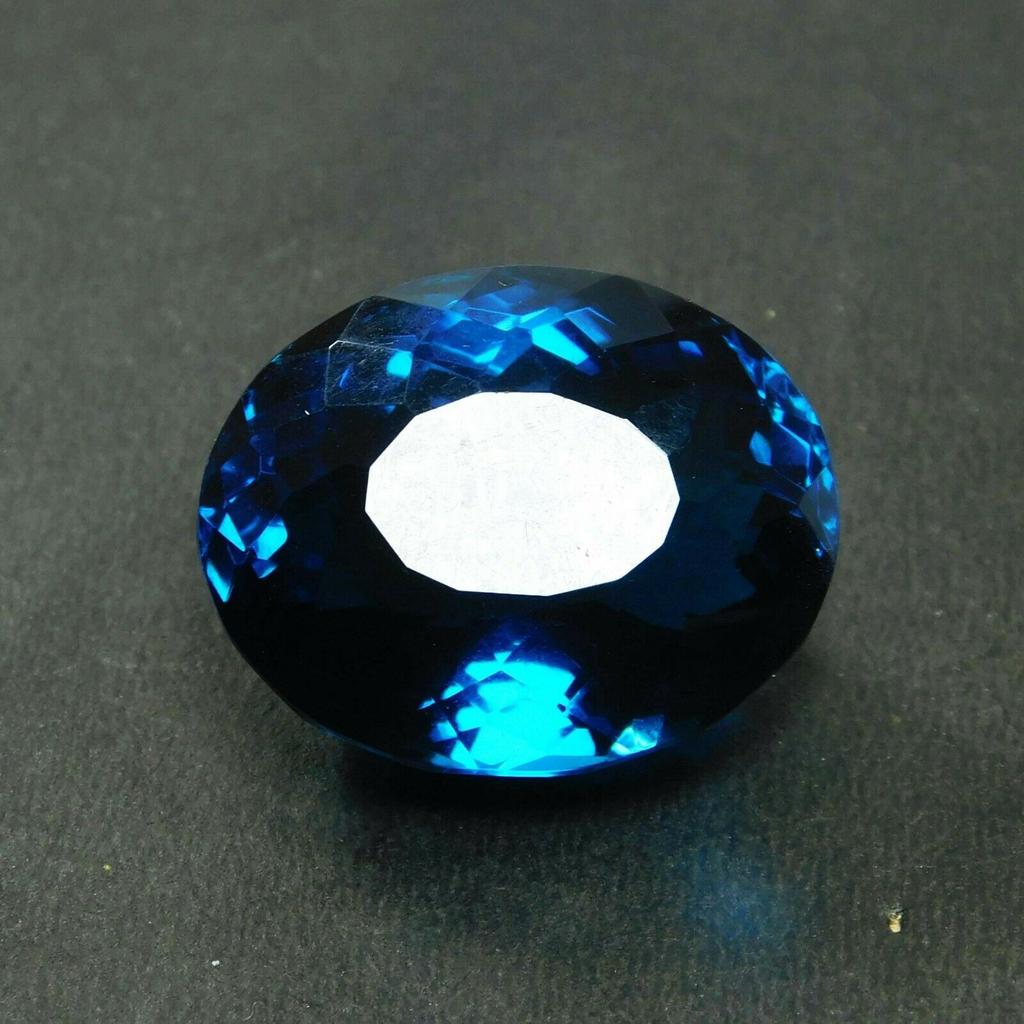 Teal Blue Sapphire 40.00 Ct Flawless Ceylon Oval Cut Loose Gemstone CERTIFIED AU-60 004 002