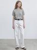 Stay With Me Merino Wool Short-Sleeve Knit_Grey