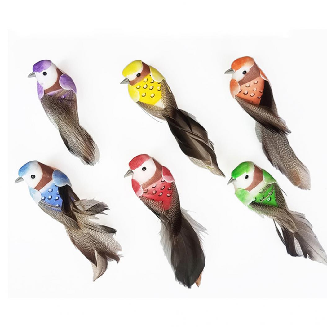 

Искусственное Пенопластовое Перо Животное Птица Фигурка Украшение Газон Двор Сад Декор CDN 12pcs