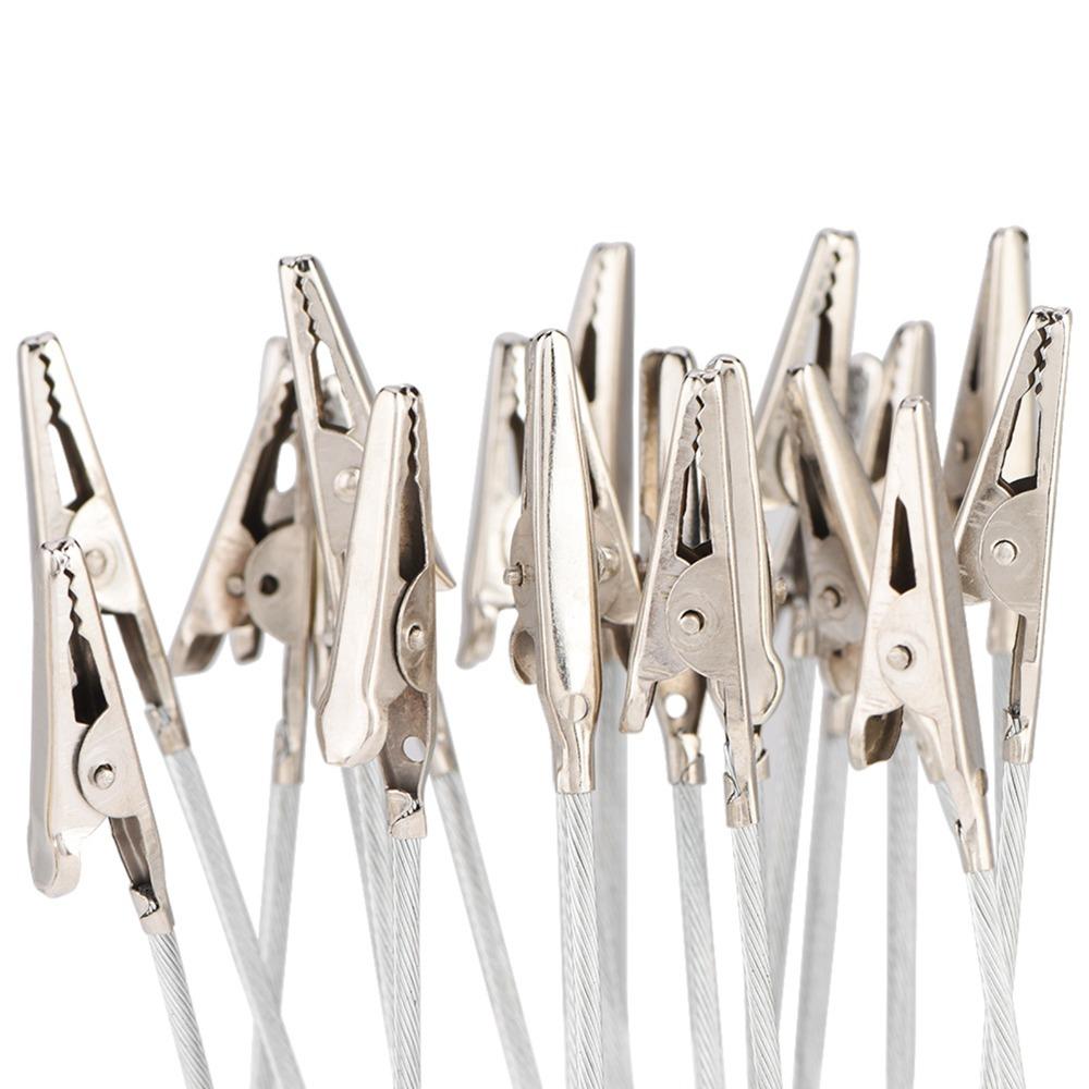 50 Stück 4 Zoll Foto-Memo-Clips Langschwanz-Kartenhalter-Clips Draht-Krokodilklemmen Kartenherstellung