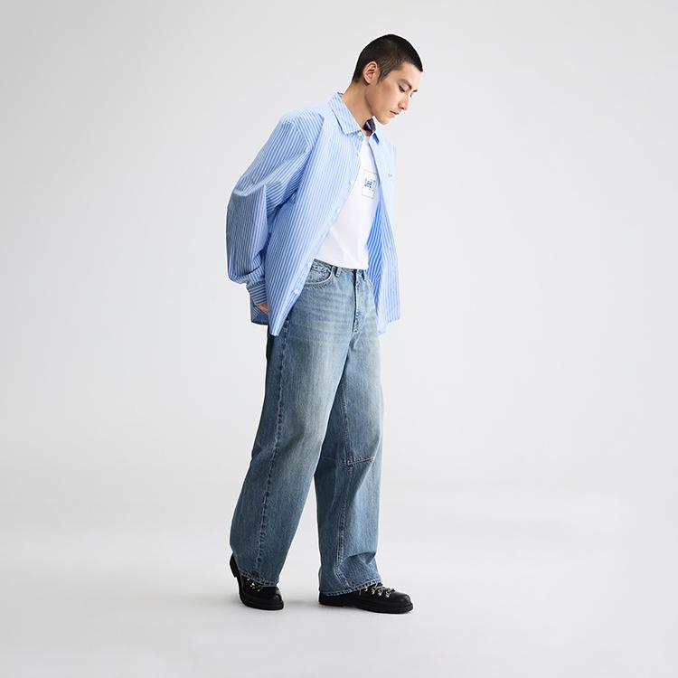 Lee Loose Fit Mid Rise Retro Casual Denim Pants Unisex Bottoms LUB010949212648A11231