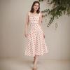 Cross-border French European and American Temperament Slim-fit Suspender Polka Dot Long Dress Fashion Waist Dress Spring and Summer Vacation Skirt