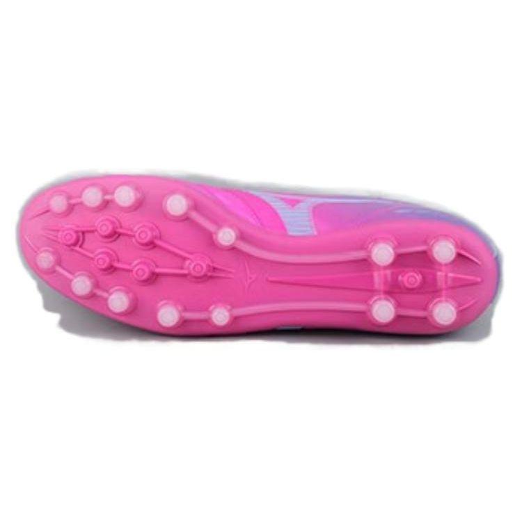Mizuno Pro 3 Round Toe Lace-Up AG (Rubber Short Studs) Slip-Resistant Durable Soccer Shoes Men Soccer Shoes Pink Purple P1GA238455