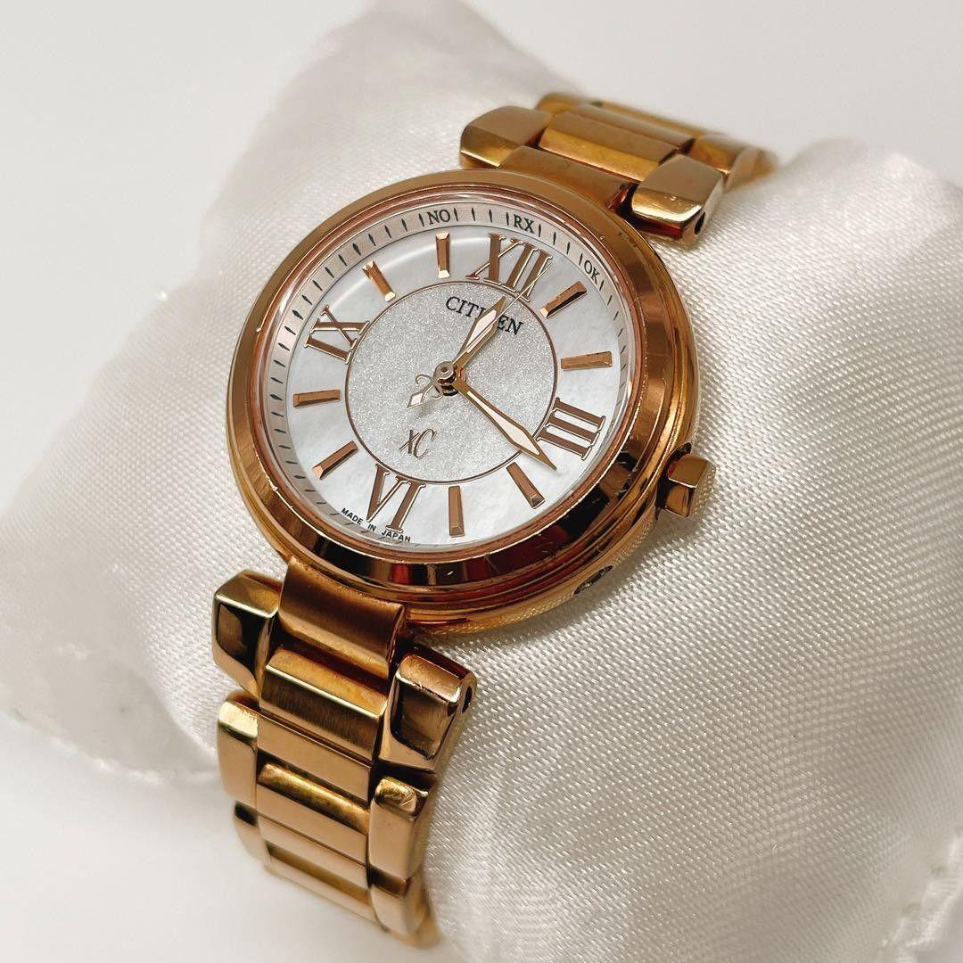 [Operation] CITIZEN XC Gold Analog Solar Retro Ladies Citizen Cross Sea Pink Gold Eco Drive