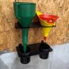 Garage Wall Funnel Organizer Kit Feature Split Design Pre Drilled Holes for Quick Setups Workshop Use Secure Installation