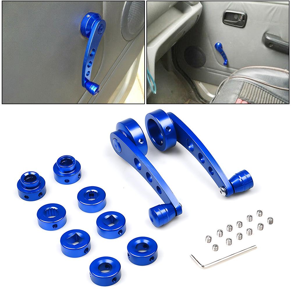 Universal Aluminum Alloy Car Window Handle Winder Riser Replacement Crank Window Accessories for Vehicle