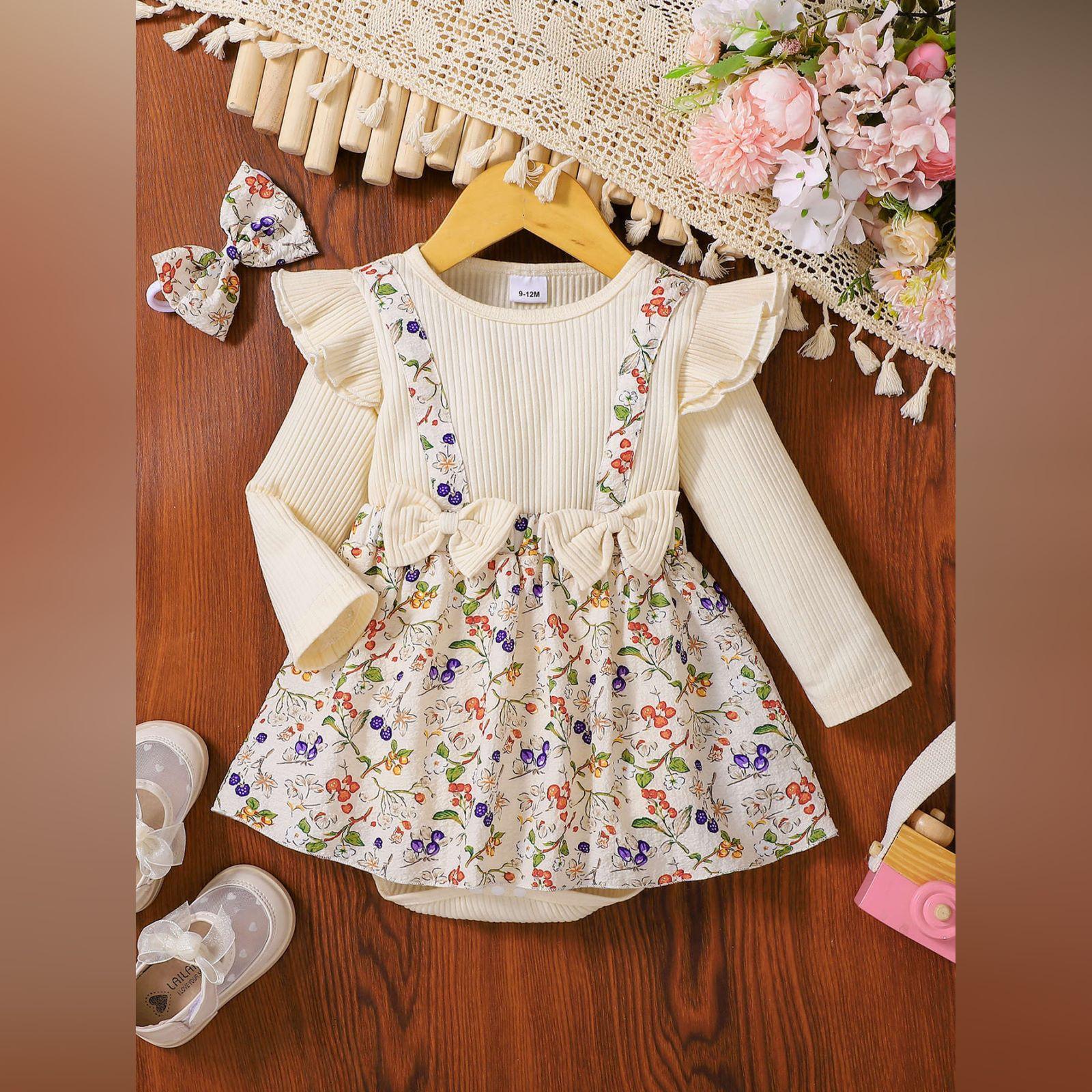 

Детский ромпер, Повседневный минималистичный боди для младенца 18 бежевый