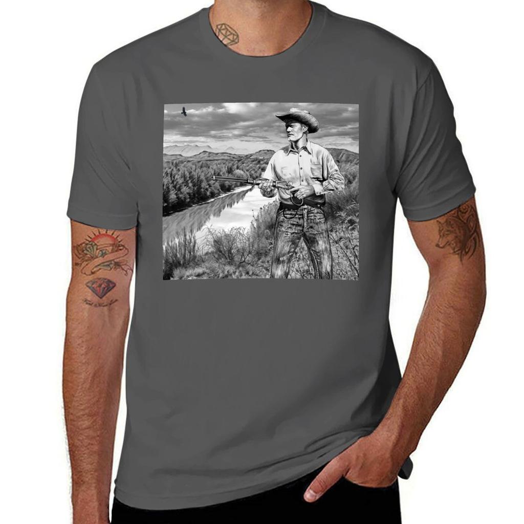 The Rifleunisex Chuck Connors Tshirt Work Utility Casual Tee Shirt