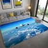 Fashion Airplane 3D Carpet Home Decor Living Room Hallway Entrance Doormat Boy's Bedroom Rug Non-Slip Bathroom Kitchen Floor Mat
