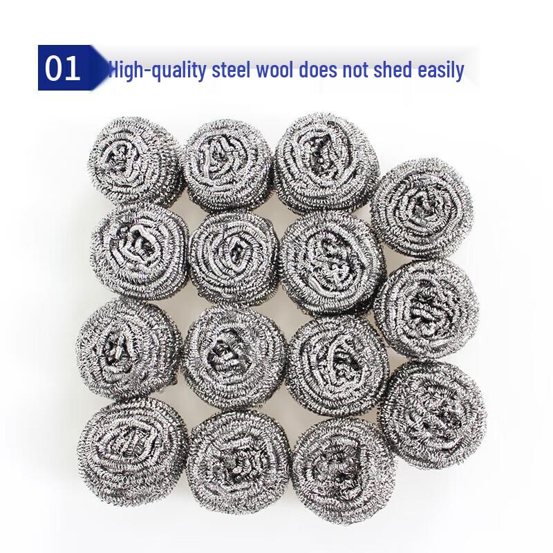 

Muke 40-Pack Individually Wrapped Stainless Steel Scourers
