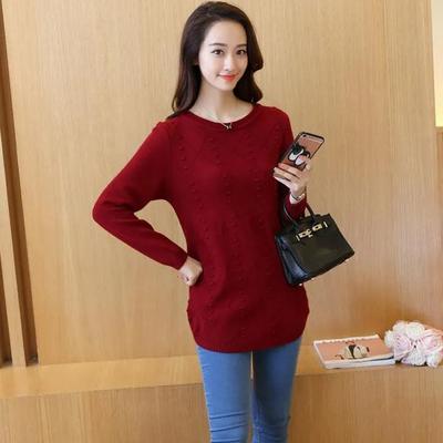 Women's Autumn Winter Long Sleeve Pullover Knitted Tops O-neck Casual Warm Sweaters Ladies Midi Long Slim Sweater