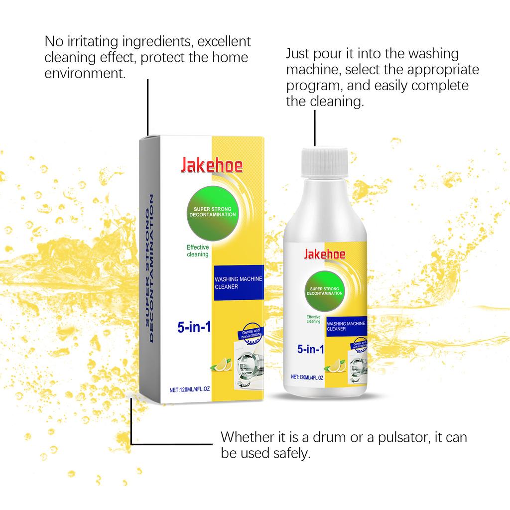 Jakehoe Waschmaschinenreiniger Tägliche Haushaltsreinigung Pflege Reinigung Wartung Waschmaschinentank Fleckenentfernung Kalkentfernung