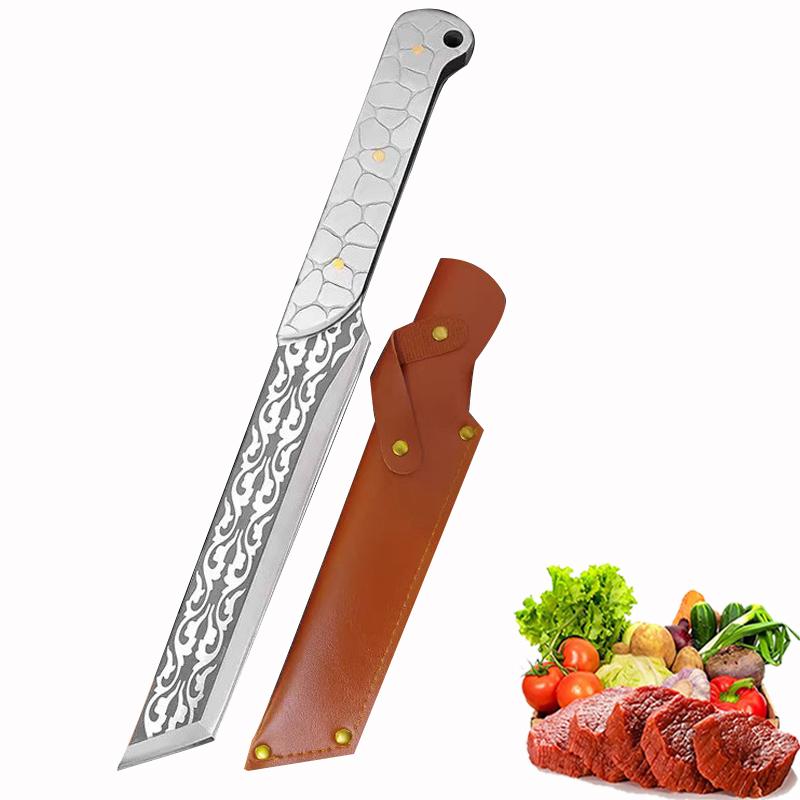 Кухонный нож Мясницкий топорик Инструмент для рубки Ручная ковка Нож для разделки 5CR13 Нержавеющая сталь Нож мясника Кухонные принадлежности