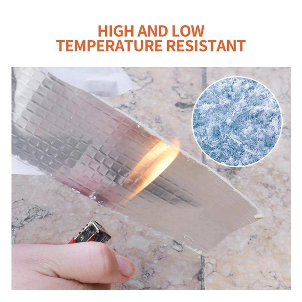 Nastro Impermeabile Resistente alle Alte Temperature Foglio di Alluminio Spesso Nastro Butilico Crepe Muro Piscina Tetto Riparazione Condotti Autocicatrizzante