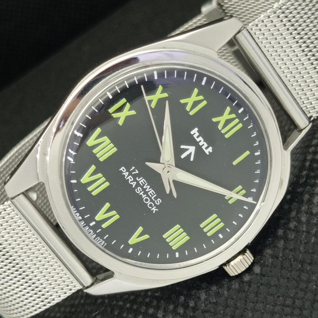 

USED HMT MILITARY INDIAN MENS MECHANICAL WATCH a306774-1 Sku583d-a306774
