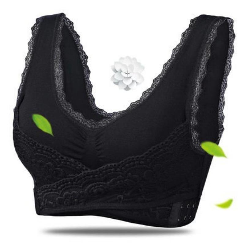 Front Cross Side Buckle Lace Gathered Wireless Sports Bra For Women Yoga Running Fitness