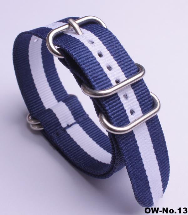Silver Smooth Oval Buckle Nylon Watch Strap - Waterproof E-commerce Source Watch Band
