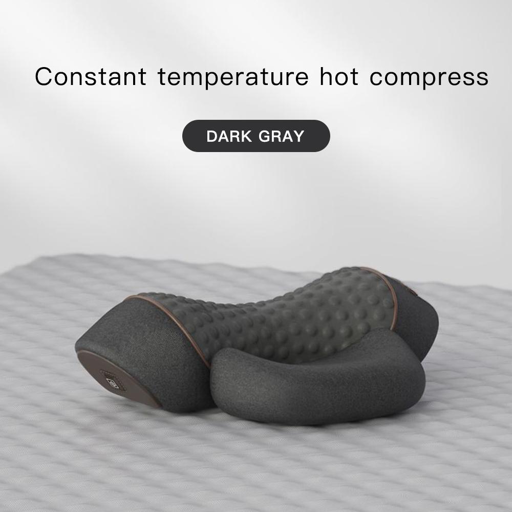 Neck Massager Pillow Cervical Orthopedic Pillow Lifting Traction Relax Hot Compress Vibration Massage Neck Pain Relief