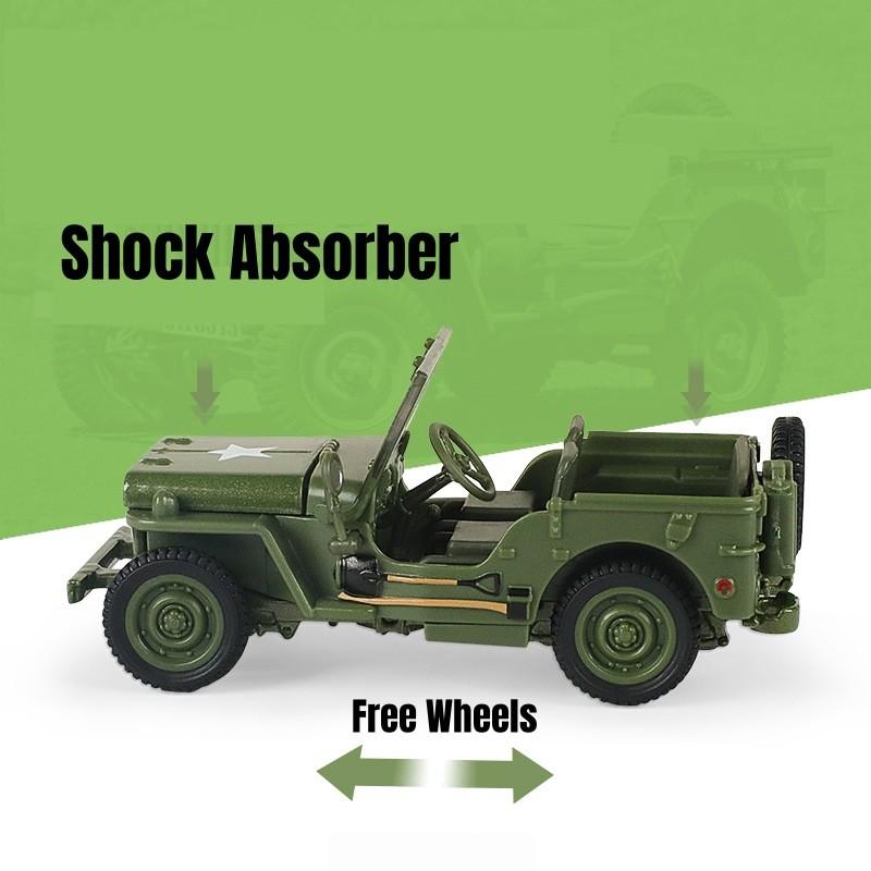 Willys Alloy Simulation Off Road Vehicle Model Toy For Display Play And