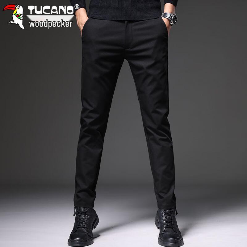 Tucano Men's Four-Way Stretch Business Casual Straight-Leg Pants