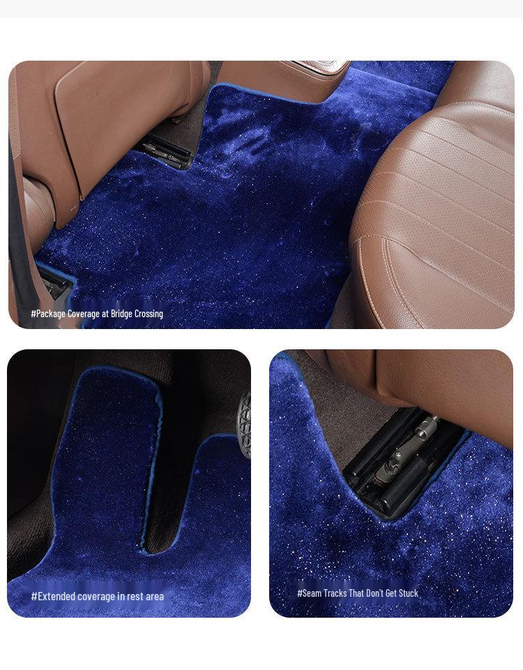Tapis de sol dédiés Ciel étoilé pour Xiaomi SU7 Yu7 - Écologiques, Épais, Sans odeur et Imperméables.