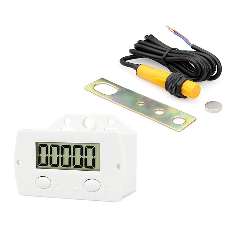 5 Digit Digital Punch Electronic Counter Magnetic Inductive Proximity Switch LCD