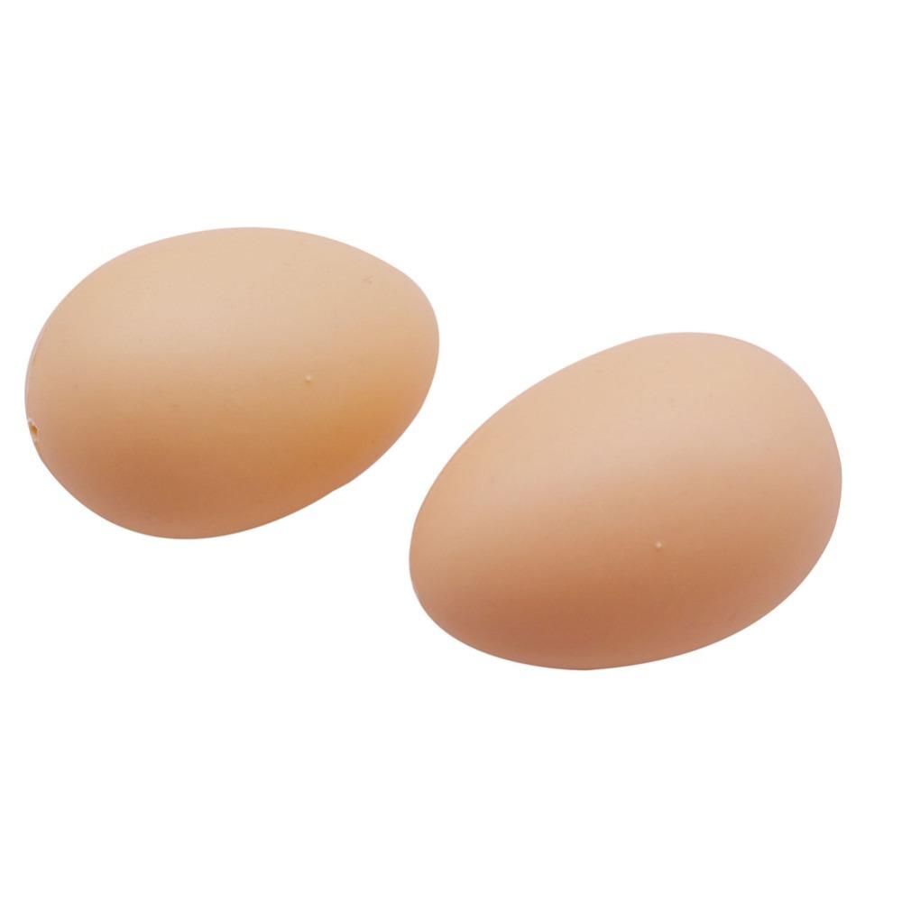 200 Pcs Chicken House Small Fake Eggs 5.5*4.3cm Farm Animal Supplies Cages Accessories Guide Chicken Nest Egg Kids Toys
