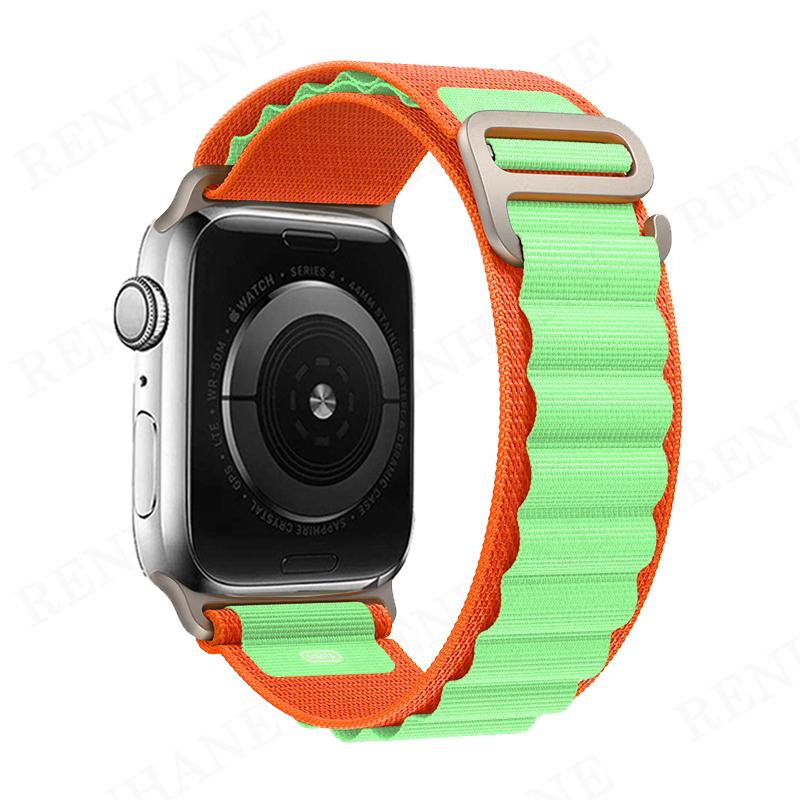 Alpine Loop Nylon Band for Apple Watch Strap 49mm 45mm 41mm 44mm 40mm 42mm 38mm Metal G-Hook Bracelet IWatch Ultra 34 5 SE 6 7 8 Strap