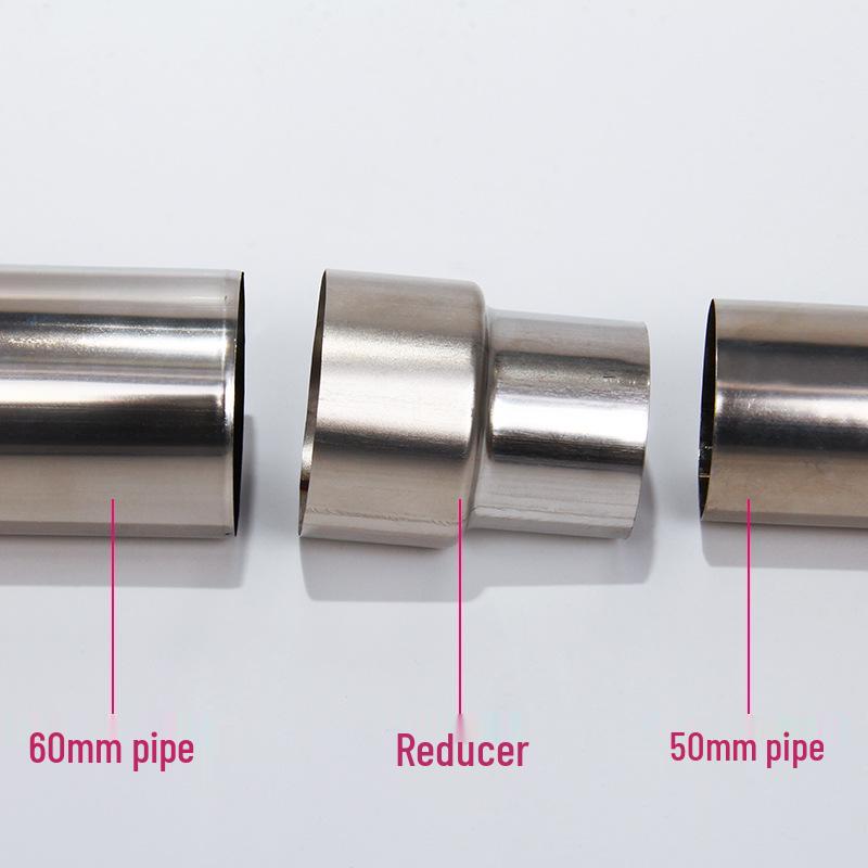 Conector Reductor pentru Coș de Fum din Oțel Inoxidabil pentru Încălzitor de Apă pe Gaz, 6cm la 5cm