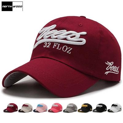 Northwood Cotton Letter Adjustable Baseball Caps for Men Women Outdoor Sports Cap Summer Dad Hat Trucker Cap