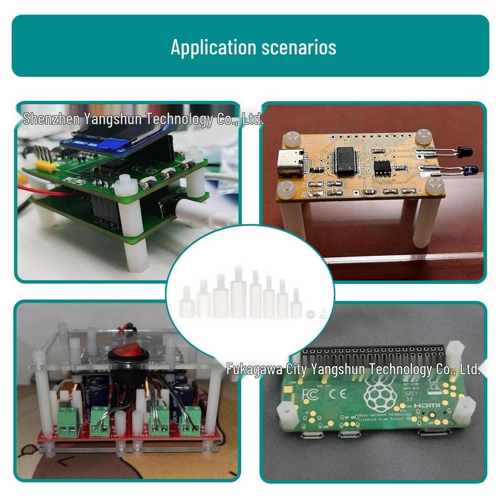 140-Piece White Nylon Hex M2 Phillips Round Head Screw Kit with Isolation Support Column