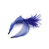 Elegant Feather Hairband with Tulle Bows Old Style Mesh Headband for Women Girls Wedding Party Photo Shoot Accessories